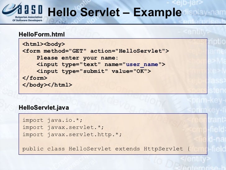 How to write a java servlet