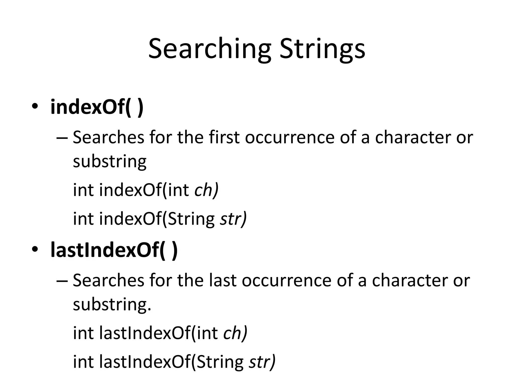 Java string handling | PPTX