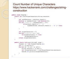 Java strings | PPTX