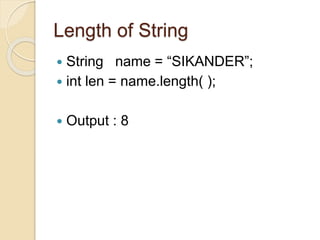 Java strings | PPT