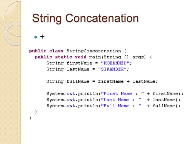Java strings | PPT