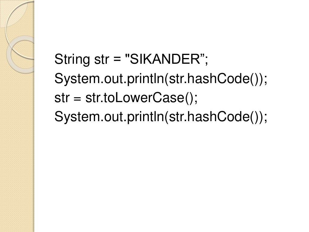 Java strings