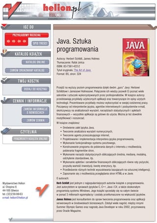 Java. Sztuka programowania | PDF | Programming Languages | Computing