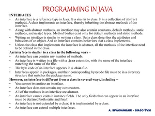 PROGRAMMING IN JAVA | PPT