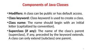 Programming in Java: Classes, Packages and Interfaces - Unit III.pptx
