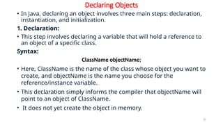 Programming in Java: Classes, Packages and Interfaces - Unit III.pptx