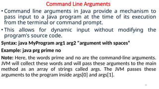 Programming in Java: Classes, Packages and Interfaces - Unit III.pptx