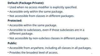 Programming in Java: Classes, Packages and Interfaces - Unit III.pptx