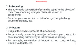 Programming in Java: Classes, Packages and Interfaces - Unit III.pptx