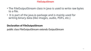 Programming in Java: Classes, Packages and Interfaces - Unit III.pptx