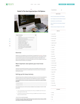 Guide To The Most Important Java VM Options | PDF