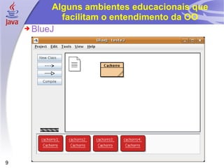 Alguns ambientes educacionais que facilitam o entendimento da OO BlueJ 