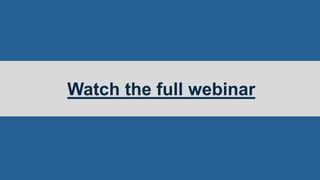 4© 2018 Rogue Wave Software, Inc. All Rights Reserved.
Watch the full webinar
 