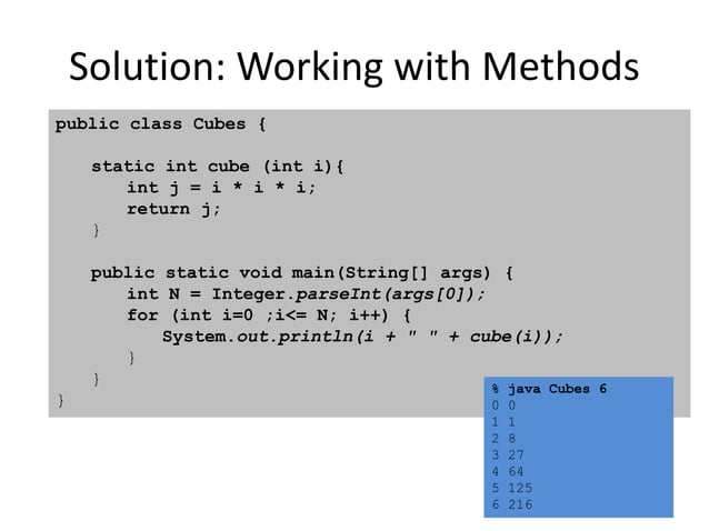 Java 102 intro to object-oriented programming in java - exercises | PPT