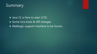 What's new in Java 11 | PPT