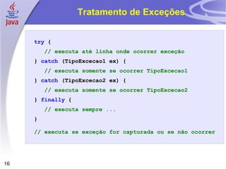 Tratamento de Exceções 