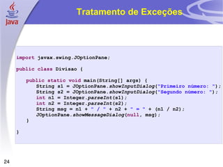 Tratamento de Exceções 