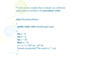 Java - Operators | PPT
