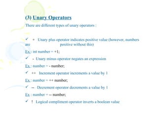 Java - Operators | PPT