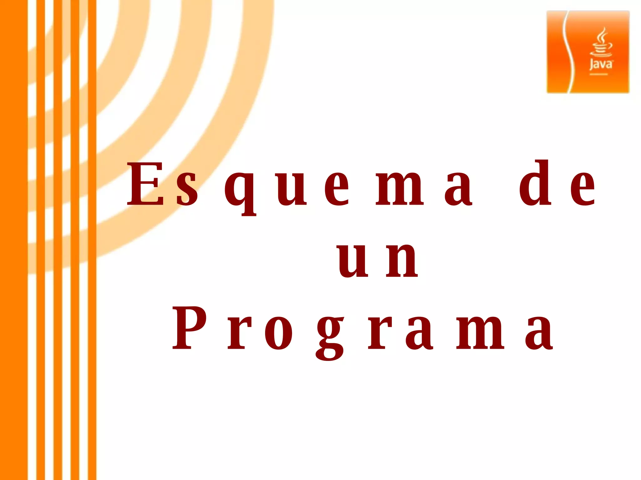 Esquema de  un Programa 