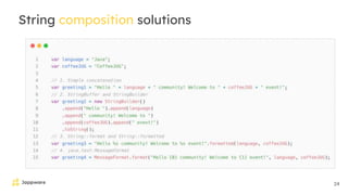 24
String composition solutions
 