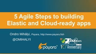 5 Agile Steps to building
Elastic and Cloud-ready apps
Ondro Mihályi, Payara, http://www.payara.fish
@OMIHALYI
 