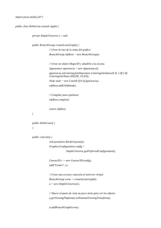Java 3 d manual | PDF