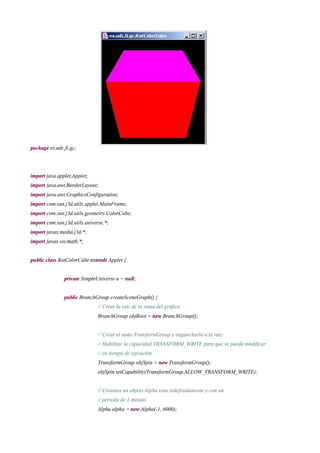 Java 3 d manual | PDF