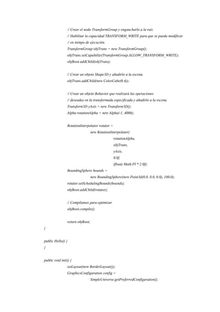 Java 3 d manual | PDF