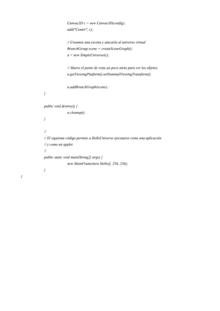 Java 3 d manual | PDF