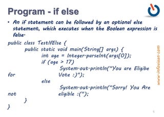 Java Language fundamental | PPT