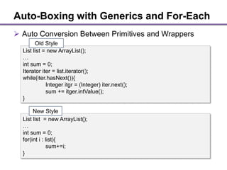 Java 5 New Feature | PPT