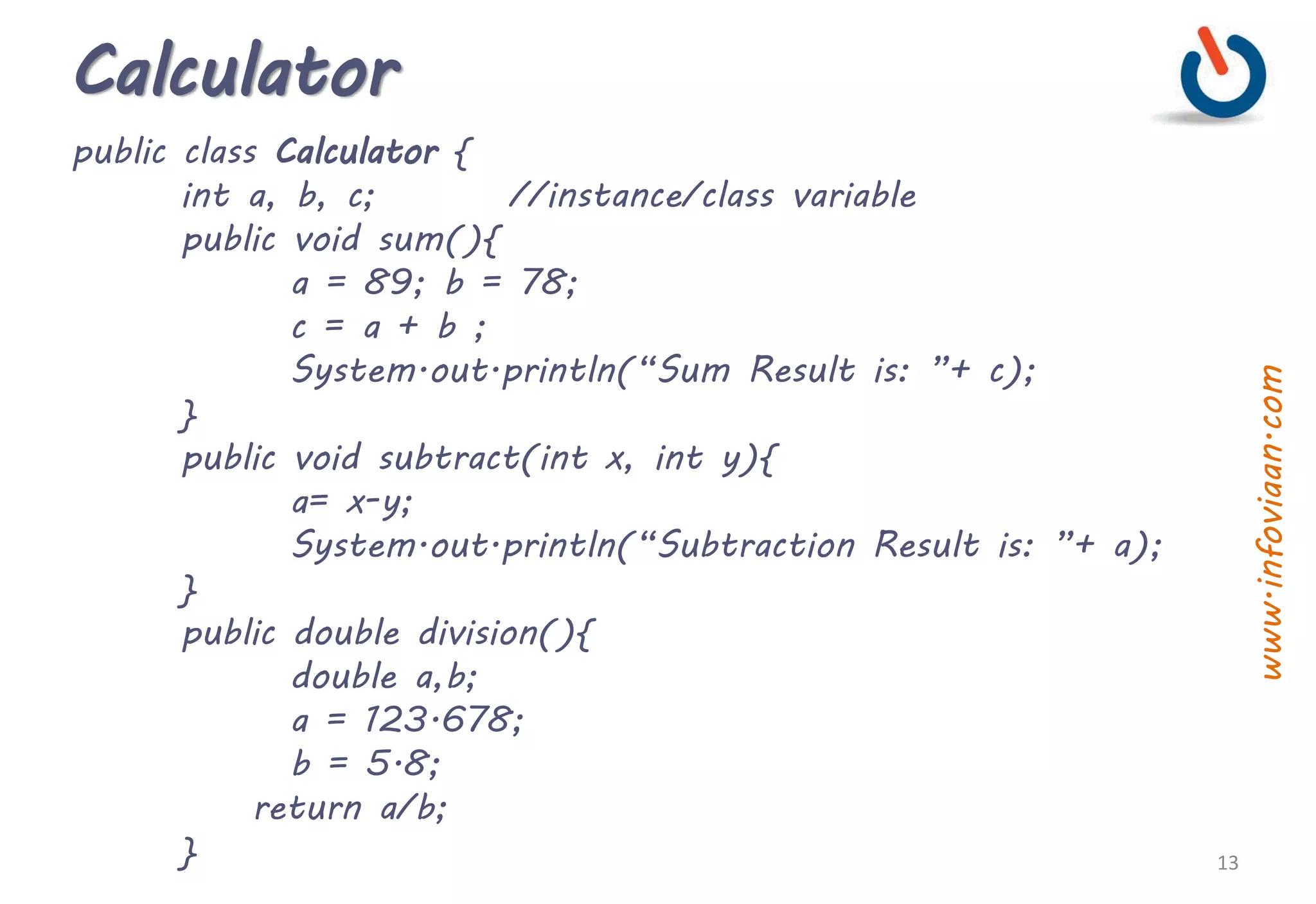 Java Method, Static Block | PPT