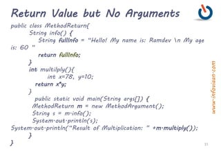 Java Method, Static Block | PPT