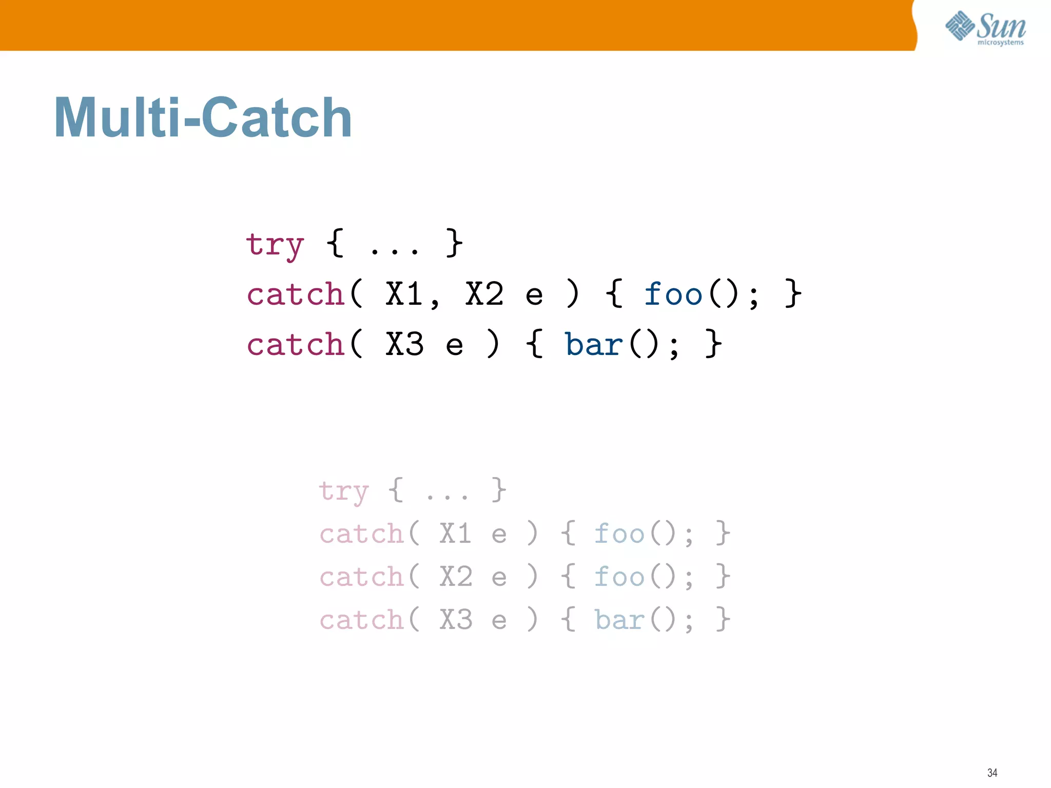 New Features of Java7 SE
