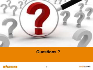 Questions ? 
42 
