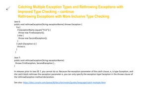 Java 7 + 8 new features | PPTX