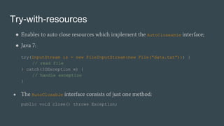 Java 7 & 8 New Features | PPTX