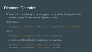 Java 7 & 8 New Features | PPTX