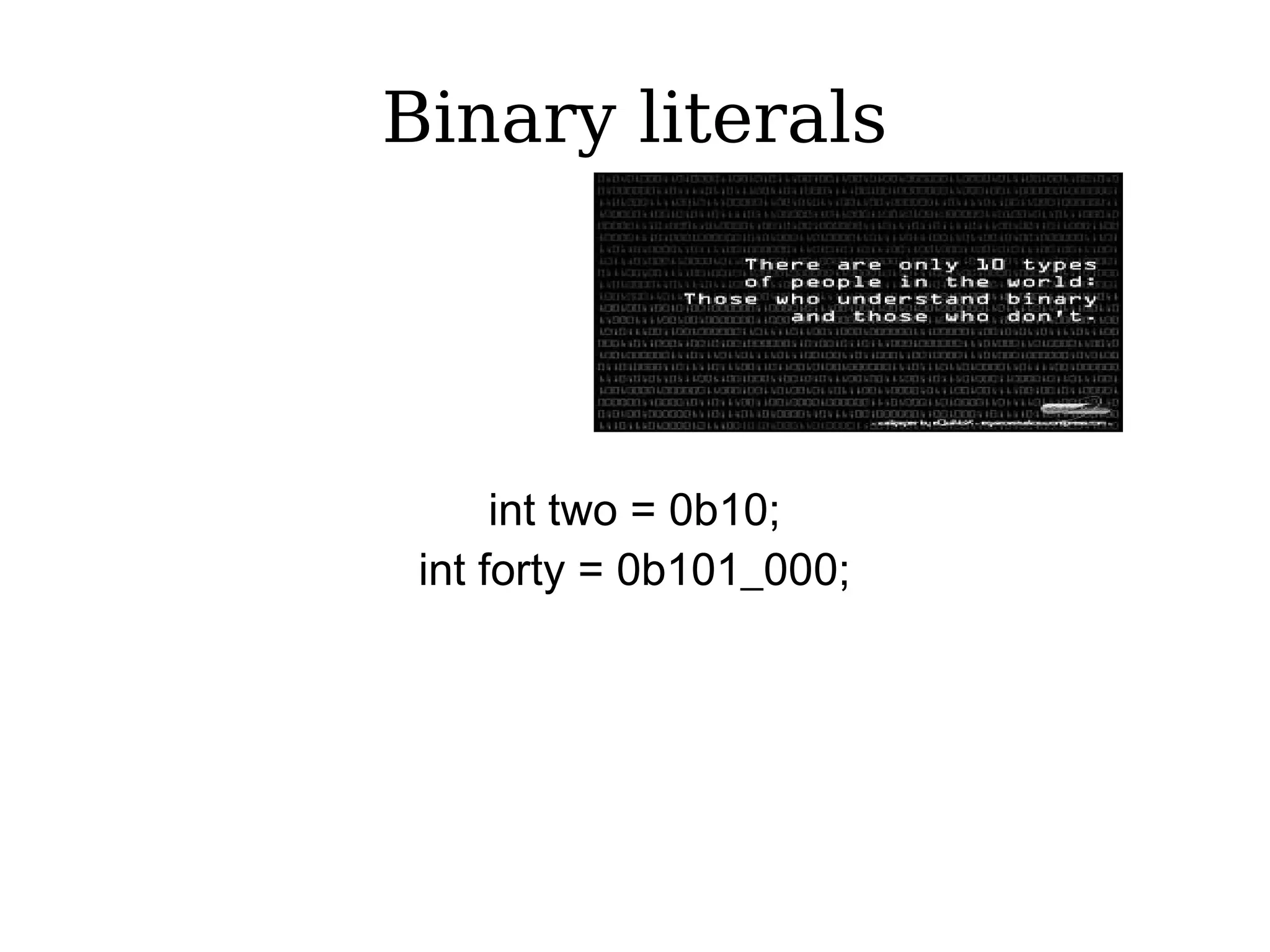 Java 7 new features | ODP