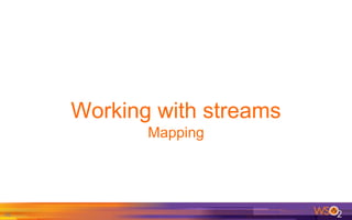 48
Working with streams
Mapping
 