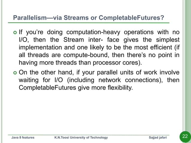 Java 8 - Completable Future | PPTX | Programming Languages | Computing