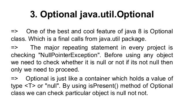 Java8 features