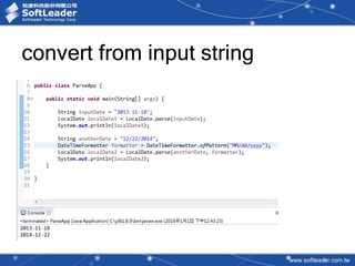 convert from input string
 