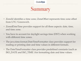 Java 8 Date and Time API | PDF