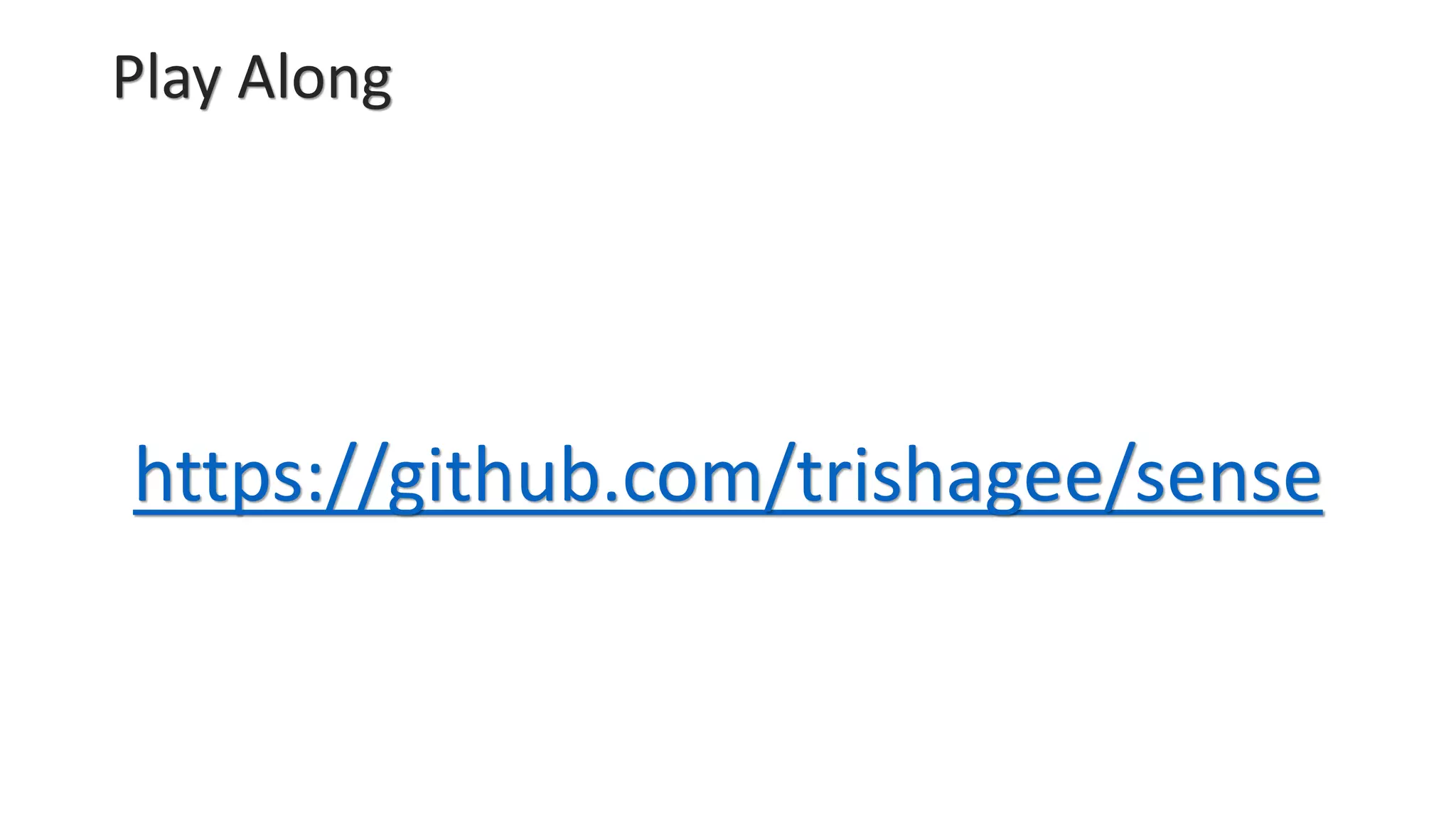Play Along
https://github.com/trishagee/sense
 