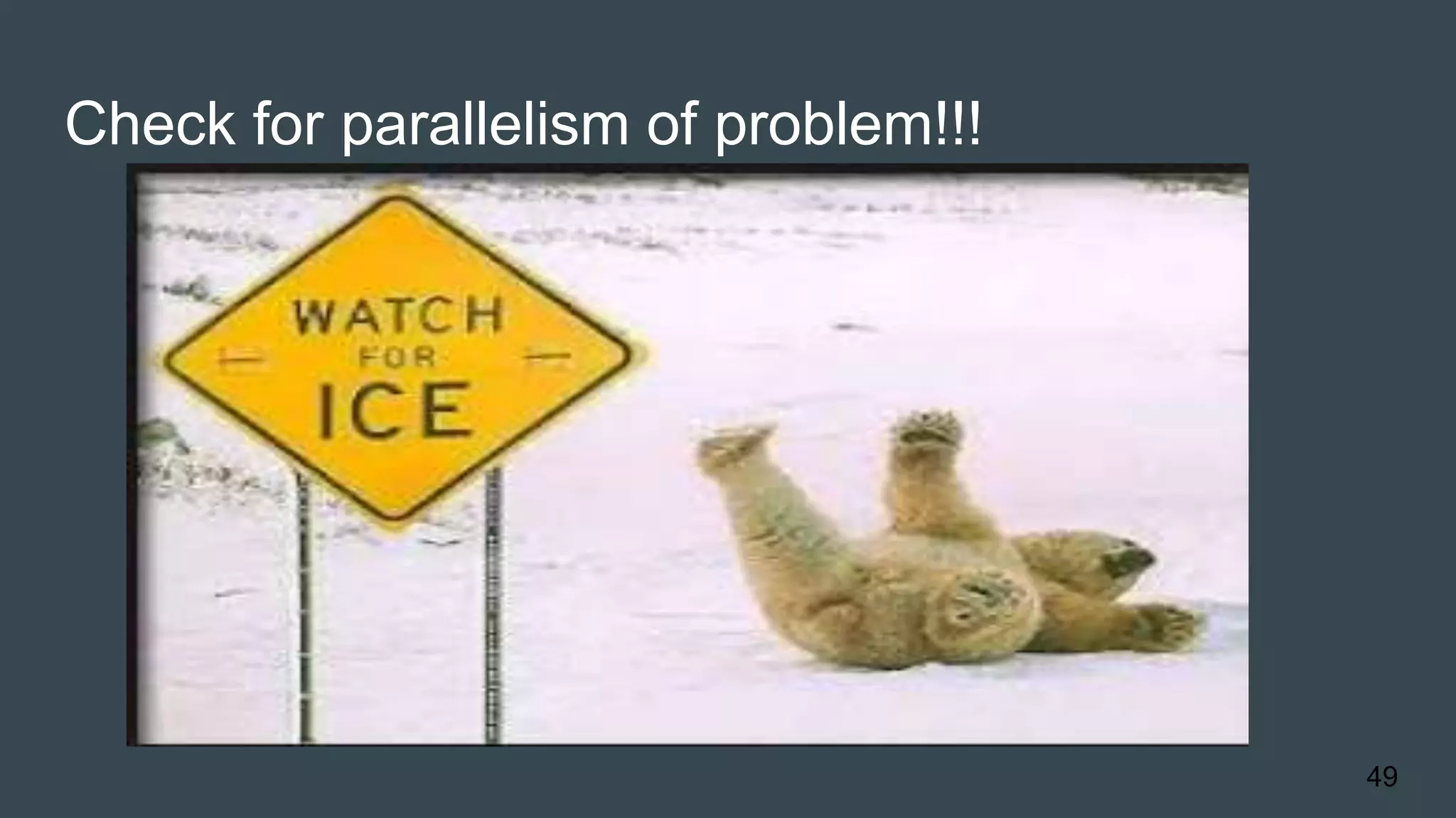 Check for parallelism of problem!!!
49
 