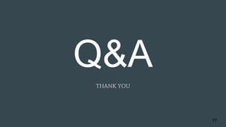 Q&A
THANK YOU
77
 