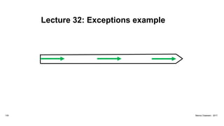 Lecture 32: Exceptions example
124 Marius Claassen, 2017
 