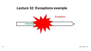 Lecture 32: Exceptions example
125 Marius Claassen, 2017
Exception
 